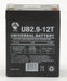 Global Yuasa ES2.9-12 12V 2.9Ah Sealed Lead Acid Battery
