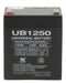 UPG 12V 5Ah Sealed Lead Acid - AGM - VRLA Battery - F1