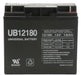 UPG 12V 18Ah Sealed Lead Acid - AGM - VRLA Battery - T4