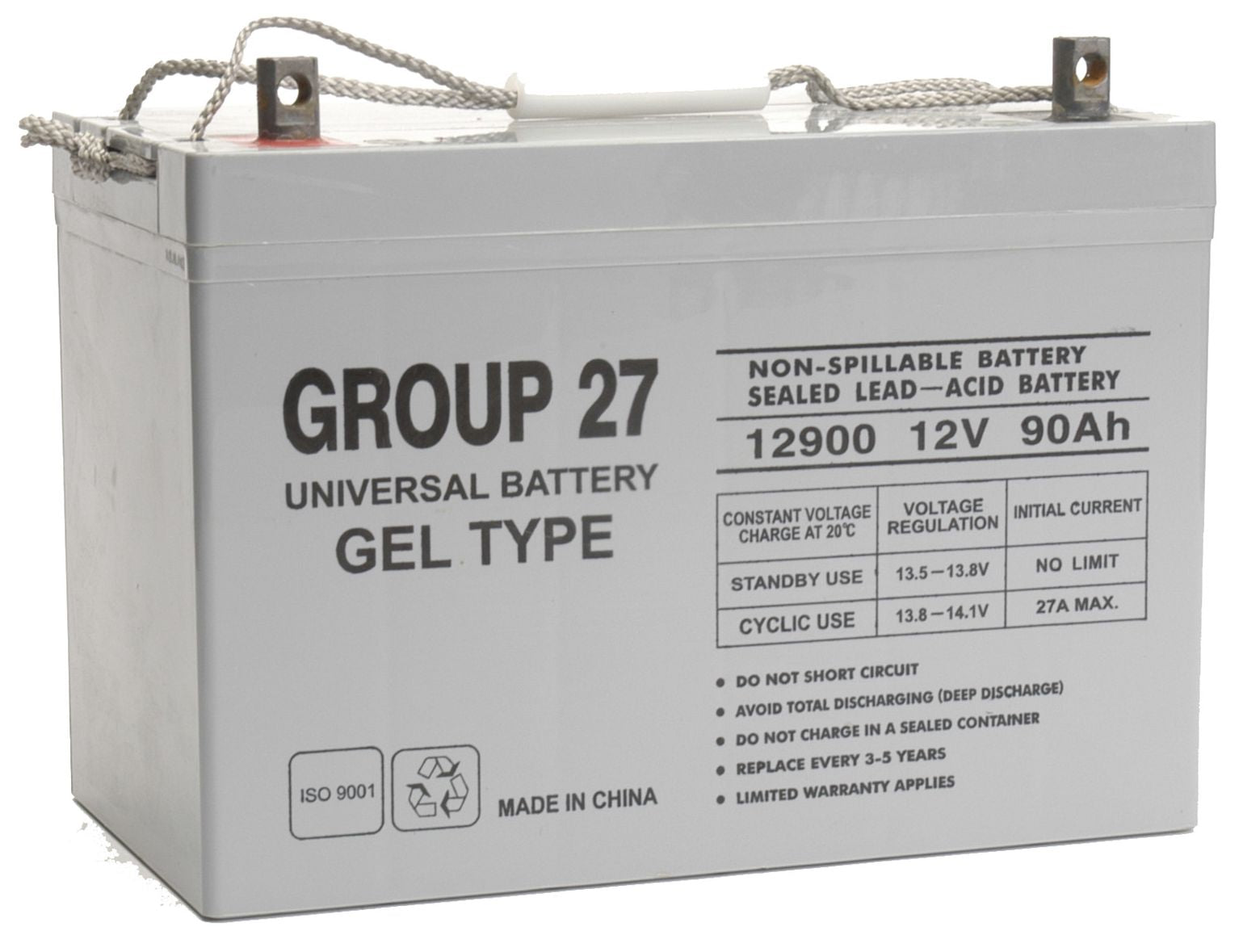 Batterie 12V/90Ah Gel Deep Cycle Batt. - Batterie GEL